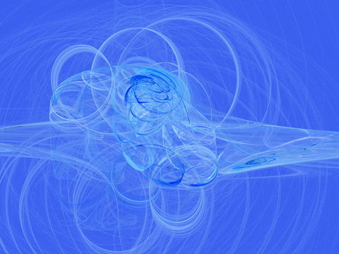 abstract blue shape