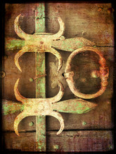 Grunge Background With Metal Elements