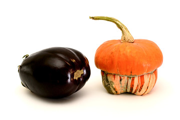 eggplant and pumpkin