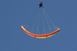 paraglider performing perfect looping manoeuvre