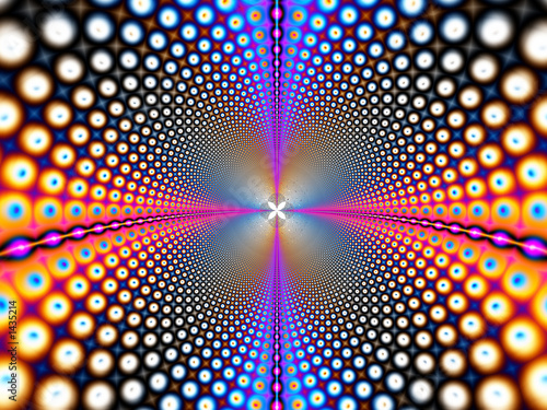 interstellar wormhole (orange & blue) Fototapeta