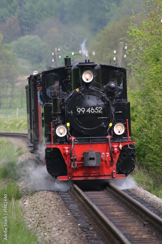 Fototapeta na wymiar letzte fahrt der rügen-bahn