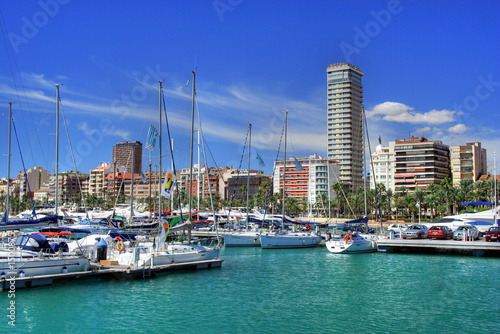 Alicante port Tableau sur Toile