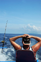 Man Deep Sea Fishing