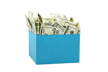 Wall Mural - a box of money