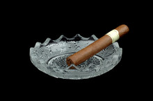 Cigar In Ashtray