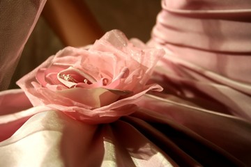 rose on dress