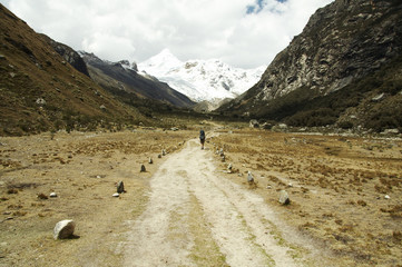 Canvas Print - hiking in the cordilleras