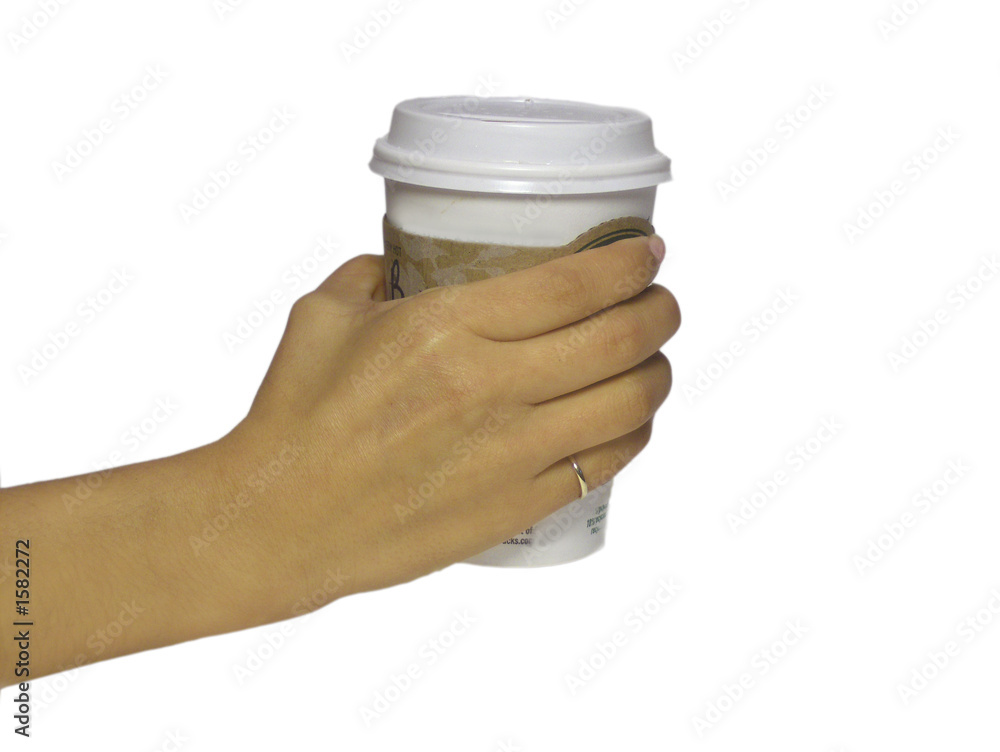 hand holding a cup of coffee Stock Photo | Adobe Stock