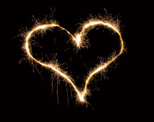 Wall Mural - heart sparkler