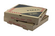 two pizza boxes
