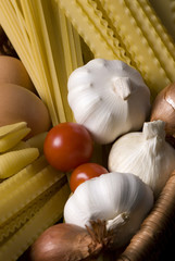 Canvas Print - pasta fixings