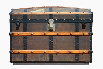 old travel trunk