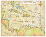 Fototapeta Mapy - spanish main map