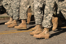 Military Boots Marching