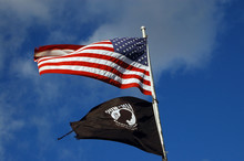 Usa Flag And Pow Flag
