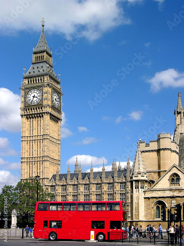 Plakat na papierze fotorealistycznym Big Ben w Londynie