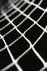 close up photograph  of net