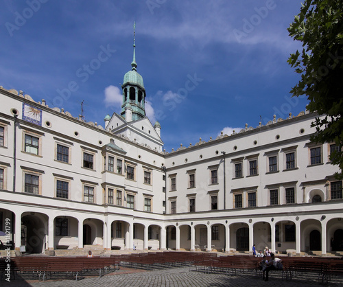 Fotoboard na płycie Szczecin - zamek (plac wewnętrzny) - polska