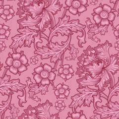 Wall Mural - seamless vintage wallpaper pattern