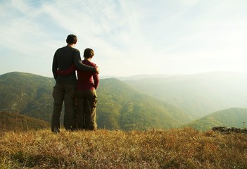 Canvas Print - young family