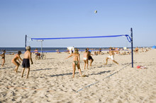 Volleyball On A Beach
