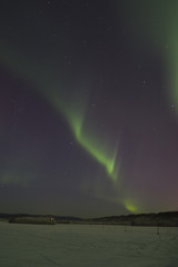 Wall Mural - faint aurora borealis
