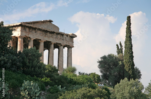 Naklejka samoprzylepna Athens landmarks - temple of hephaistos