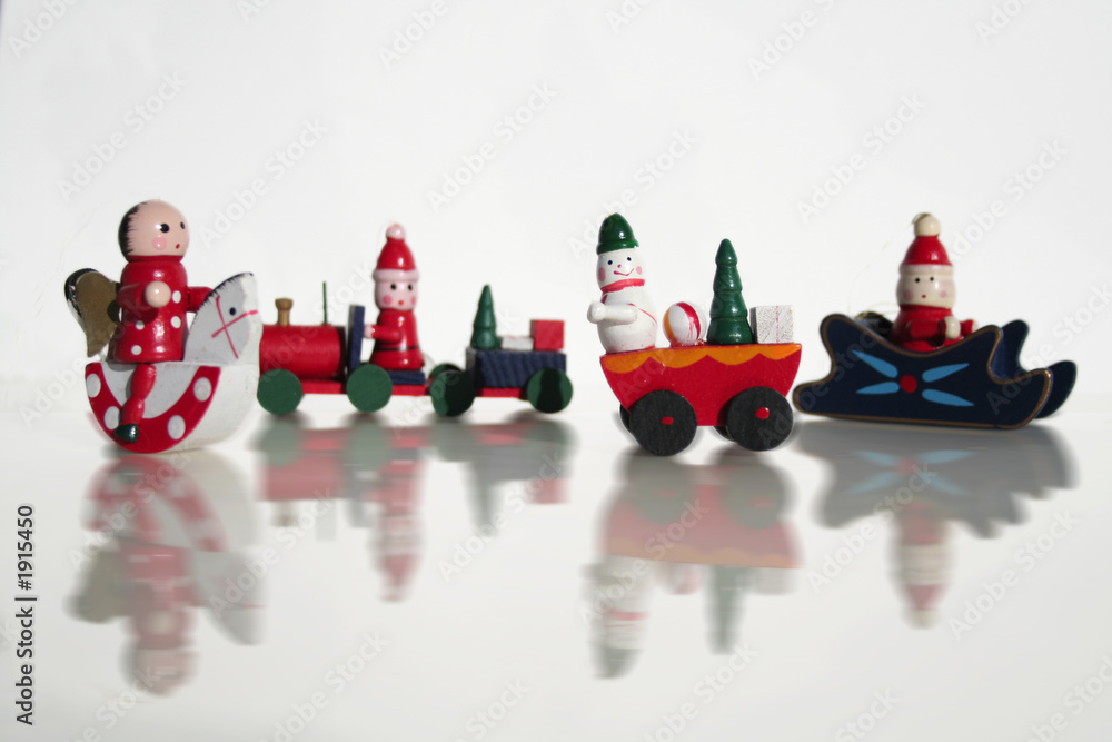 Lot de 27 décorations de Noël vintage - Décoration de Noël de style vintage - Père Noël, bonhomme de neige, cerf - Panneaux en bois à suspendre (rose de Noël