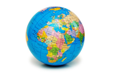 globe isolated on the white background