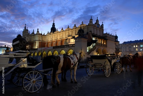 Obraz w ramie evening in cracow