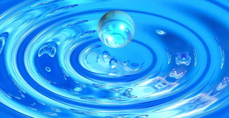 blue watter bubbles