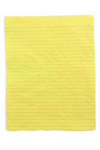Crumpled Yellow Lined Paper