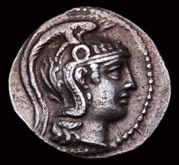 greek silver coin athens