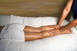 spa leg and foot massage detail