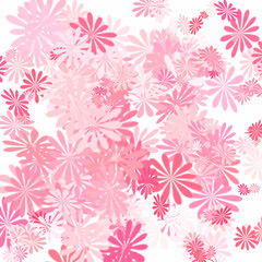 pink flowers art