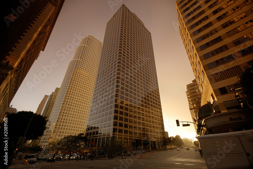 Fotoboard na płycie Los angeles downtown