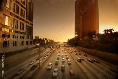 Fotoboard na płycie Autostrada los angeles