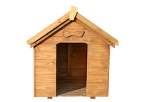 A Wooden Dog House.