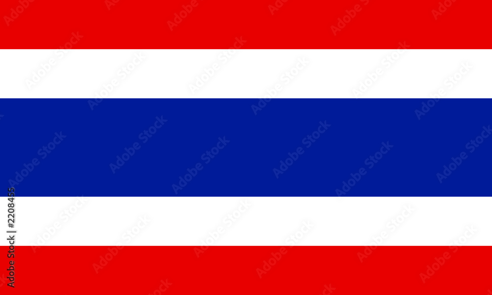 thailand fahne flag - obrazy, fototapety, plakaty 