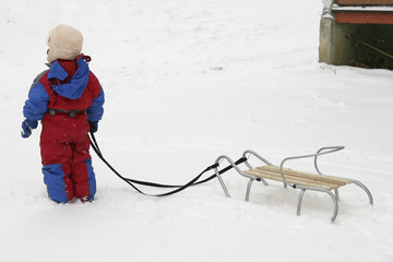 Wall Mural - snow fun