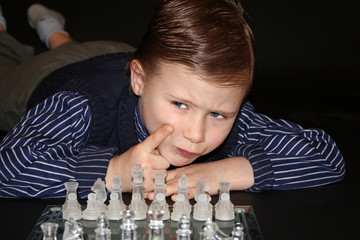 Canvas Print - schach spielen