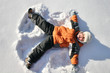 © Pavel Losevsky - boy lies on north pole snow