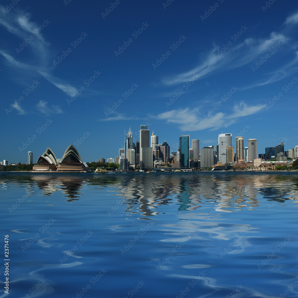 Fotovorhang - sydney city reflections