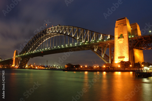 Obraz na płótnie canvas trzyczęściowy "tryptyk" Sydney Harbour Bridge