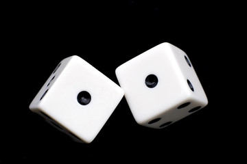 2 white dice