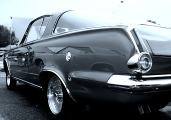 Wall Mural - black classic car