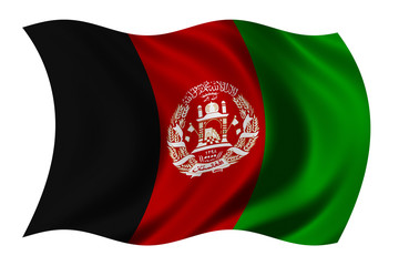 Wall Mural - flag of afghanistan