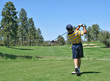 © Matt Apps - young golfer hitting a nice tee shot
