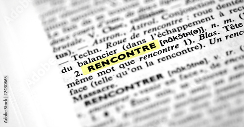 Rencontrer définition